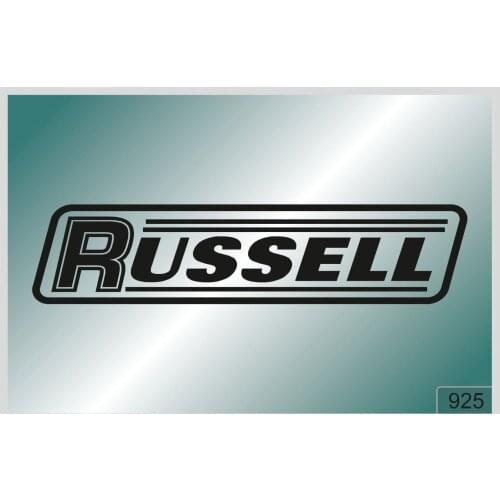 For RUSSELL -2 pcs. stickers HIGH QUALITY DECALS different colors 925
