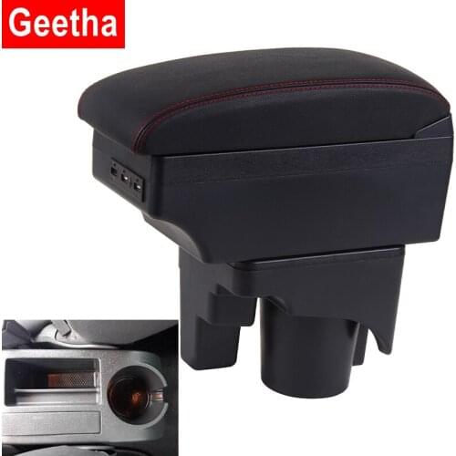 For Volkswagen Golf 6 Armrest Box For VW Sagitar Dual Layer Interior Special Retrofit Parts Center Storage Box Large Space USB