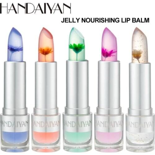 HANDAIYAN Long Lasting Transparent Long Lasting Jelly Lipstick Lip Care Moisturizing Repair Waterproof No Shading