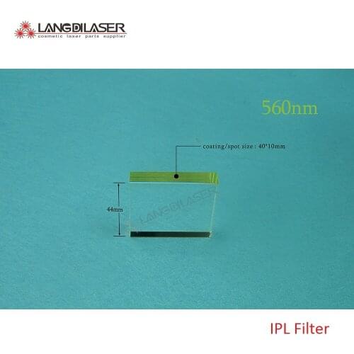 Size : 40*10*44 / spot size : 40x10mm / wavelength : 560~1200nm / IPL filters for SR / IPL kristali / shr-opt- elight laser
