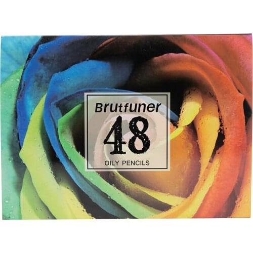 Brutfuner 48 Professional Oil Colored Pencils Set Wooden Pencil for Art School Drawing Sketch Art Supplies