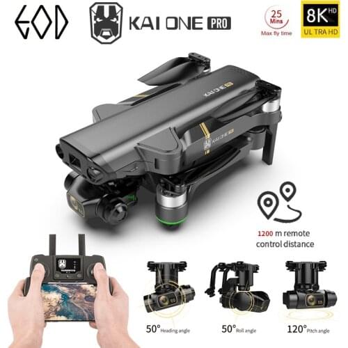 2021 New KAI ONE Pro GPS Drone 8K HD Camera 3-Axis Gimbal Professional Anti-Shake Photography Brushless Foldable Quadcopter Toy