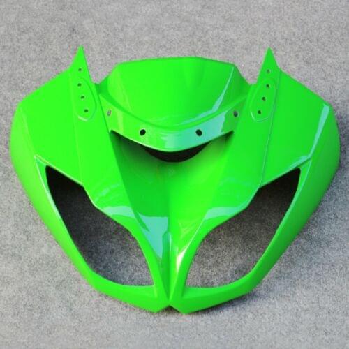 Front Upper Fairing Headlight Cowl Nose Fit for Kawasaki Ninja ZX6R 2009-2012 2010 2011 green