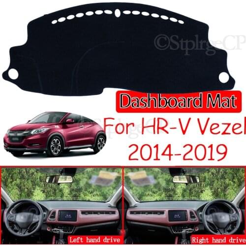 For Honda HR-V Vezel 2014~2019 Anti-Slip Mat Dashboard Cover Pad Sunshade Dashmat Protect Carpet Accessories HRV HR V 2016 2018