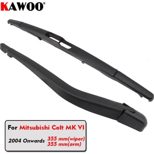 KAWOO Car Rear Wiper Blade Blades Back Window Wipers Arm For Mitsubishi Colt MK 5 Hatchback (2004-) 355mm Car Accessories