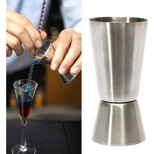 1Pc 15/30ml Stainless Steel Measuring Cup Measuring Drink Mixer Measuring Cup Liquid Glass Cup Ounce Cocktail Wine Jigger