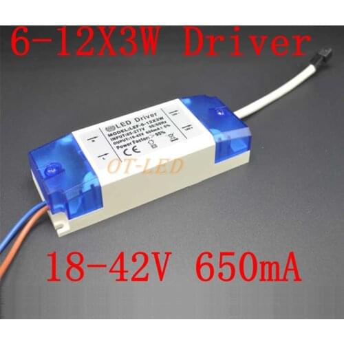 2 Pieces Isolation 36W AC85-277V LED Driver 6-12x3 900mA DC18-40V LED Power Supply Constant Current Ceiling Lamp Free Shipping