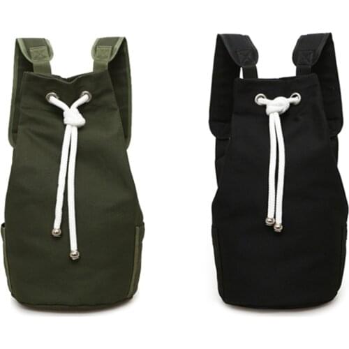 Drawstring Bags Sports Waterproof Pouch Backpack Pull Rope Canvas Gym Sack Mochila Knapsack