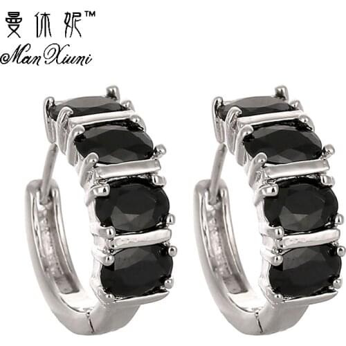 Charm Luxury Cubic zirconia Earrings Colorful Stud Earrings Silver Plated Jewelry brincos oorbellen joyas mujer