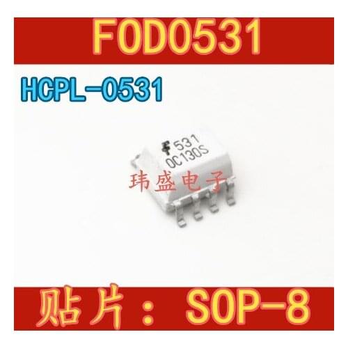 10pcs FOD0530 HCPL0530 HCPL-0530 SOP-8