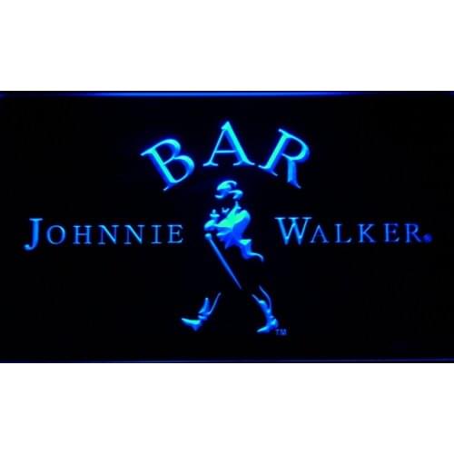 439 BAR Johnnie Walker Whiskey LED Neon Light Signs with On/Off Switch 20+ Colors 5 Sizes to choose