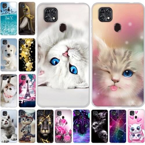 6.49 '' For Zte Blade 20 Smart V1050 Case Silicone Soft TPU Fashion Cute Cat Dog Cartoon Patterned Protective Phone Back Cover