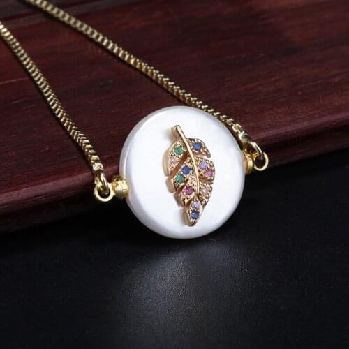 Multi cz pave cross sign charm freshwater pearl bead link bracelet for women dainty gift for woman