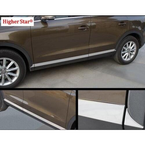 For Audi Q3 2013-2018 High quality original 8pcs car side door body decoration strip,scuff trim,protection bar