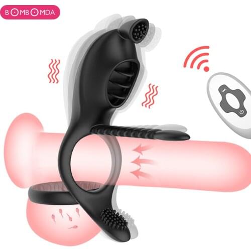 Cock Ring Sex Penis Adult Sex Toy for Couple Vibrating USB Penis Ring Delay Premature Ejaculation Lock Fine Ring Sex Toy for Men