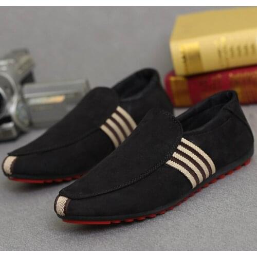 New Causual Mens Shoes Slip on Peas Shoes for Man Canvas Breathable Loafers Men Shoes Lightweight Driving Shoes