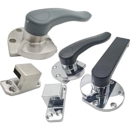 Zinc Alloy Door Handle Steam Box Knob Oven Lock Cold Store Seafood Case Hinge Cabinet Pull Cookware Repair Part