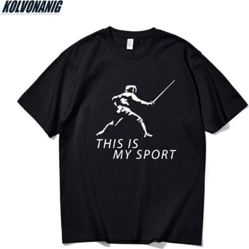 Unisex Short Sleeve O Neck Oversized T-Shirt For Men Fencer Fencing Funny Graphic T Shirts Adult Gothic Clothes Tops Harajuku
