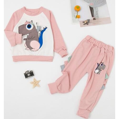 2021 Autumn Baby Girls Clothes Boys Tracksuit+Pants 2Pcs Set Kids Sport Suits For Girls Outfits Children Cotton Clothing 1-4Year