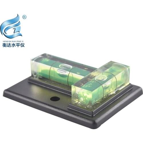 Plastic two-way level T type bubble level high precision square bubble level