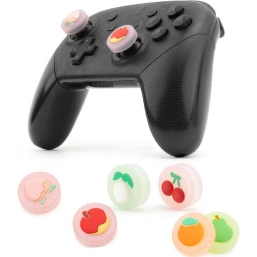 Silicone Fruit Thumb Stick Grip Cap Joystick Protective Cover For Sony Dualshock 5/4 PS5/PS4/PS3/Xbox 360/Switch Pro Controller