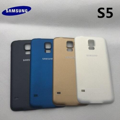 Back Housing For Samsung Galaxy S5 i9600 G900 Back Cover Case Battery Rear Door Replacement For SAMSUNG S5 Battery Cover