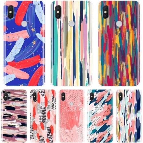 Back Cover For Pocophone F1 Xiaomi Redmi S2 6A 5 Plus 4A Soft Silicone Art Pink Phone Case For Redmi Note 4 4X 5 5A 6 Pro Prime