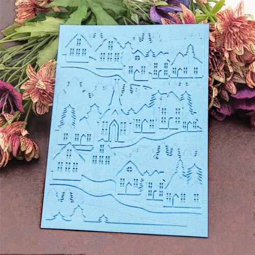 HOT plastic Black house craft card making paper card album wedding decoration clip Embossing folders