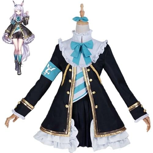 Game Umamusume: Pretty Derby Mejiro McQueen Cosplay Costume Women Cute Anime Suit Top Skirts Coat Halloween Uniforms Custom Made
