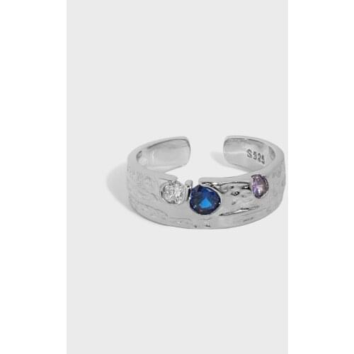 SHANICE S925 sterling silver open ring for Women Cubic CZ Crystal New Korean Fashion Jewelry Party Girls Sexy Accessories