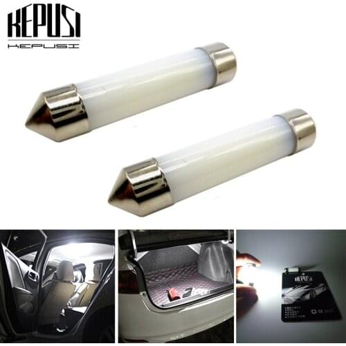 2x C5w C10w LED Light Festoon Dome Lamp Interior Reading Light License Plate Lamp 31mm 36mm 39mm 41mm 212-2 6418 White