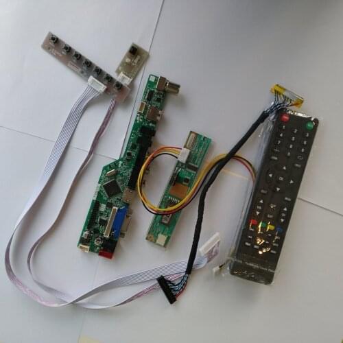 AV AUDIO LCD LED TV HDMI USB VGA 1 CCFL lamps Controller driver Board diy For B154EW08 V1 1280X800 monitor card screen