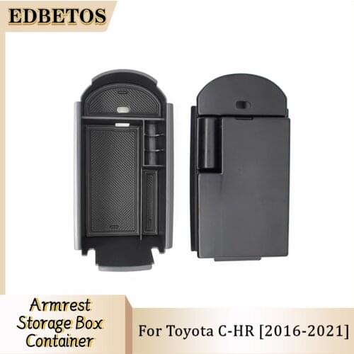 Center Console Armrest Storage Box For TOYOTA C-HR 2016 2017 2018 2019 2020 Organizer Storage Glove Box Tray Container Holder