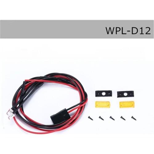 DJ WPL D12 Micro Truck Upgrade Simulation Side Lampshade + Lamp Turn Signal RC Car Parts Update Accessories voiture