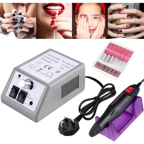Electric Nail Drill Machine Manicure Pedicure Drill Milling Manicure Nail Equipment Set Nail File Nail Drill Bit
