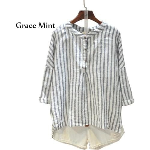 Grace Mint Collar Blouses