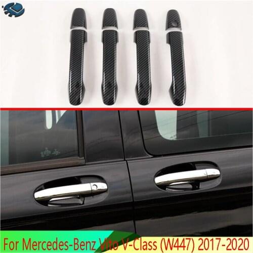 ABS Chrome Door Handle Cover Trim Molding Accessories For Mercedes-Benz Vito (W447) 2017 2018