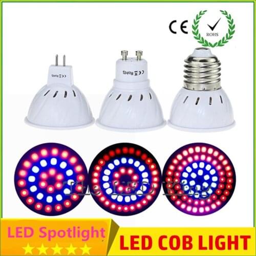 5pcs Full Spectrum Grow Lamp E27 LED Grow Light GU10 Led Growing Lamp for Hydroponics Flowers Plants Vegetables Growing Bulbs