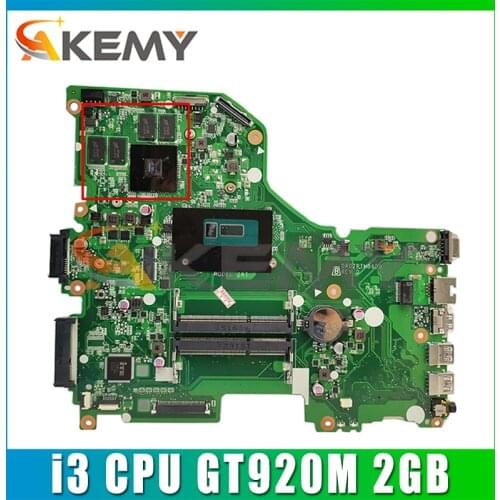 For ACER Aspire E5-573 E5-573G ZRT Laptop Motherboard DA0ZRTMB6D0 With Intel i3 CPU GT920M 2GB GPU 100% Fully Tested