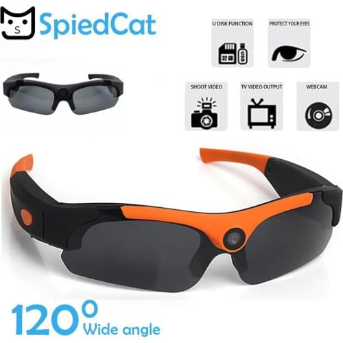 Mini 120 Degree Angle Video Record Photograph Camera Polarized Glasses Sport Driving Smart Sunglasses Eyewear Recorder Cam