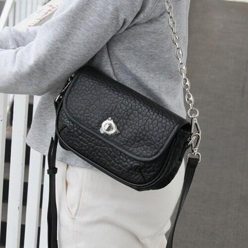 Fashion Chain Small Bag Women Messenger Bags Soft Bubble Sheepskin Genuine Leather Tote Female Crossbody Bag Luxury Shoulder Bag