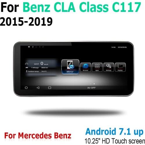10.25" Android Touch Screen Multimedia Player Stereo Display navigation GPS For Mercedes Benz CLA Class C117 2015~2019 NTG