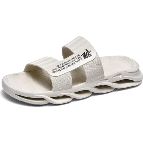 Fashion Men Slippers EVA Summer Beach Sandals Indoor Lightweight Quick Dying Casual Cool Men Outdoor Flip Flops Damping Sandals