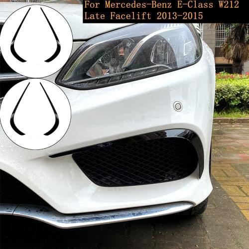 For Mercedes Benz E Class W212 Sports version AMG Late Facelift 2013 2014 2015 Front Bumper Spoiler