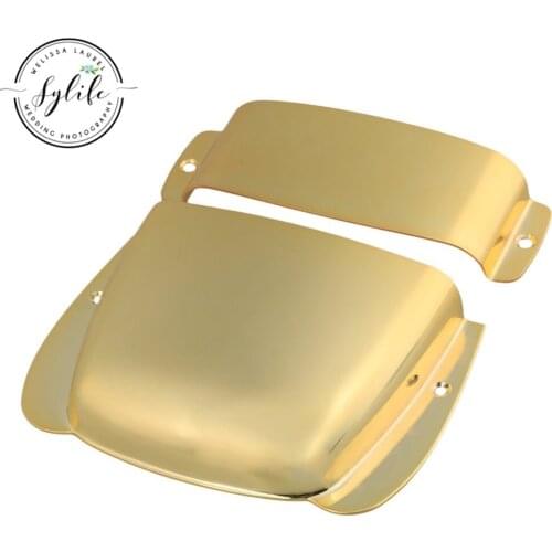 Zinc Alloy Gold 120mm Hole Spacing Pickup & Bridge Plate Cover for PB Electric Bass Guitar