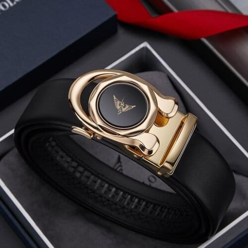 WILLIAMPOLOs New luxury mens belts automatically buckle belts for mens high-end leather belts