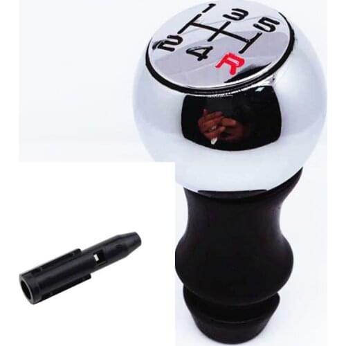5Speed Alloy MT Gear Shift Knob Gaiter Boot Case Sleeve Adapter For Peugeot 206 306 106 307 308 301 308 807 Citroen C1 C2 C3 C4
