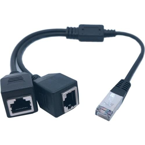 Network Cable Splitter One-to-two Internet Connector Home Broadband Network Adapter Cable (cannot Be Connected at the Same Time)