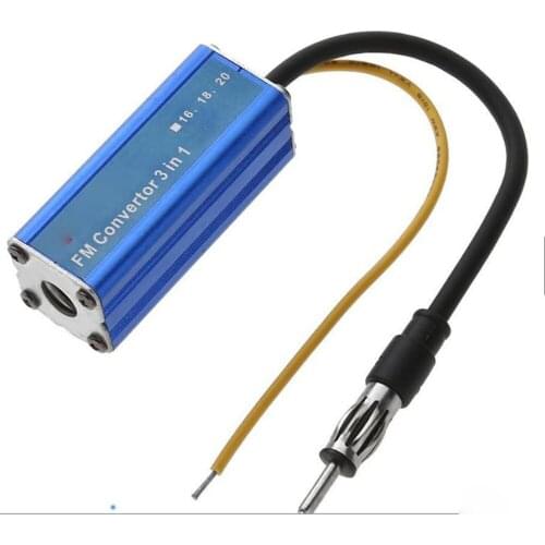Universal 12V FM Radio Band Frequency Converter 3 in 1 Car Auto Stereo Antenna FM Band EXpander Frequency Converter