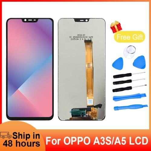6.2" LCD for OPPO A5 A3s CPH1803 Display Touch Screen Digitizer Assembly for Oppo A3S LCD Replacement Parts+Repair Tools